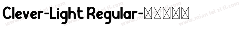 Clever-Light Regular字体转换